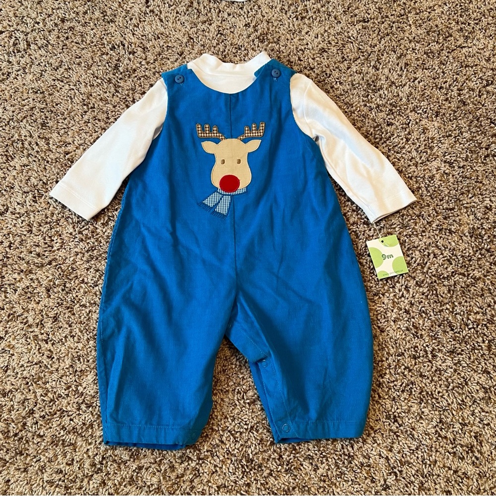 Zu reindeer appliqué longall NWT